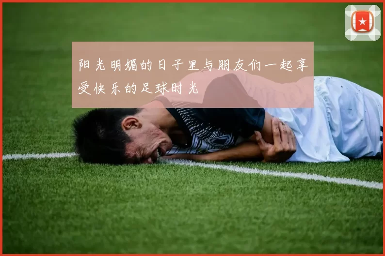 阳光明媚的日子里与朋友们一起享受快乐的足球时光